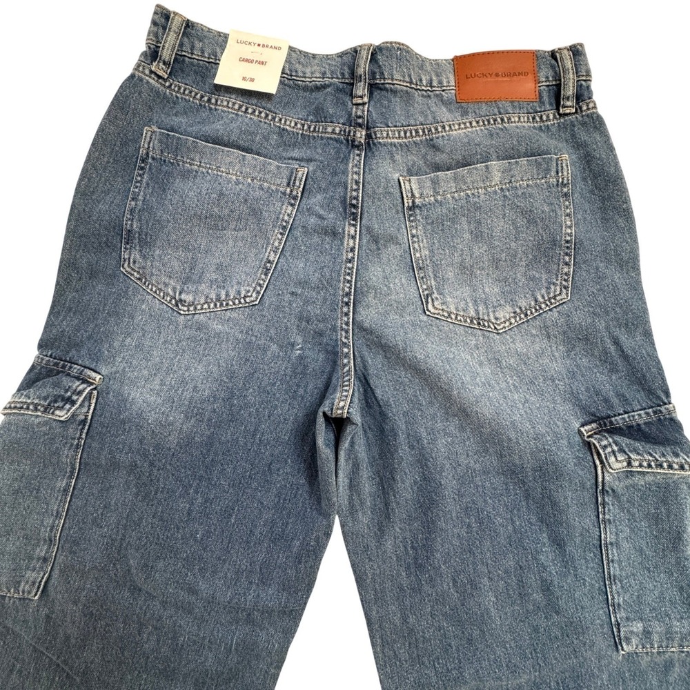 Wide Leg Cargo Utility Lucky Brand Jeans Womens Size 10/30 NEW with tag